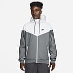 Black white grey nike windbreaker best sale